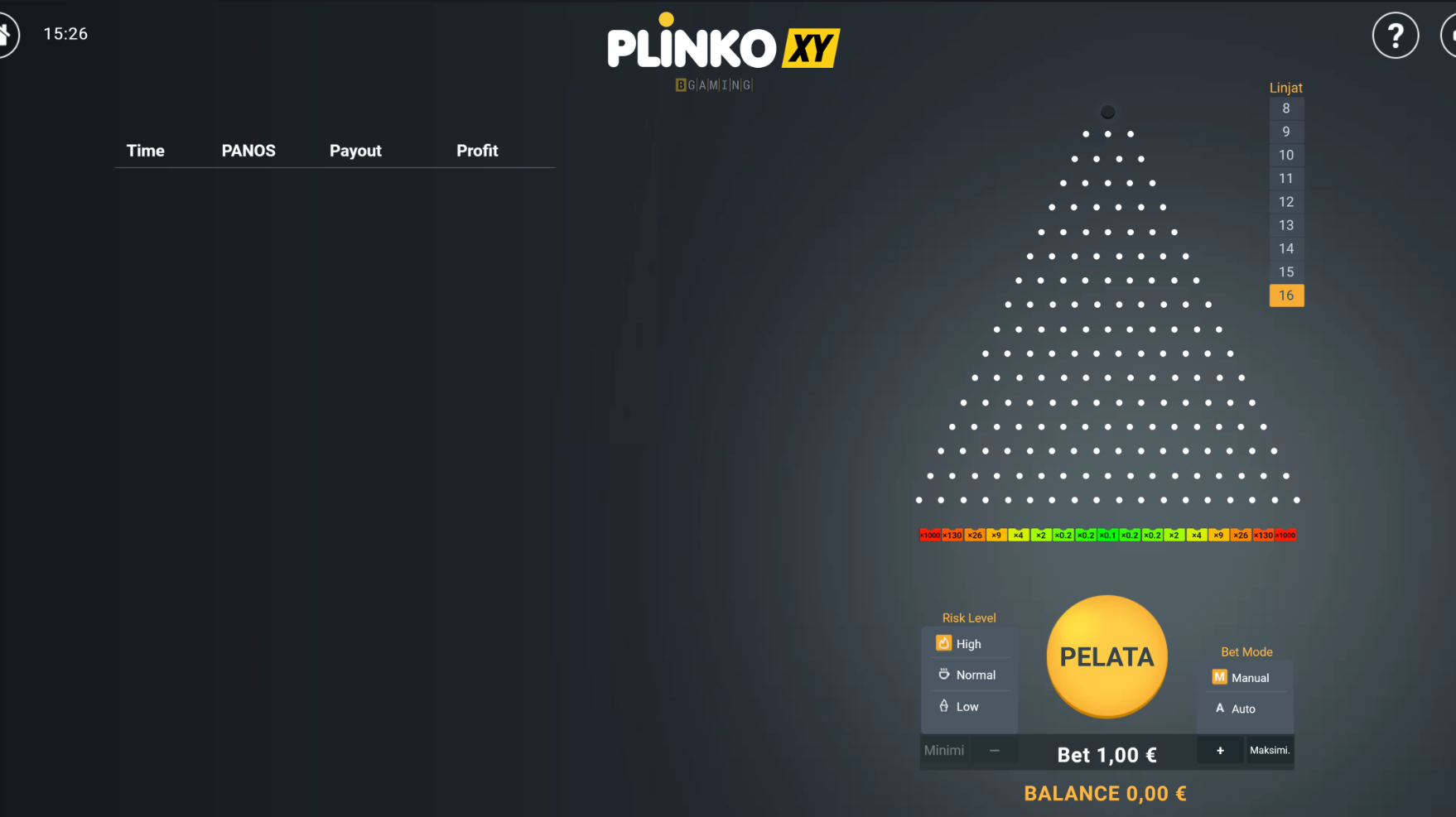 Bgaming Plinko