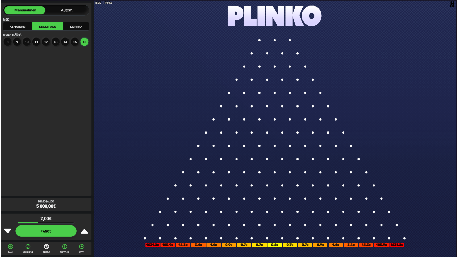 Hacksaw Gaming Plinko